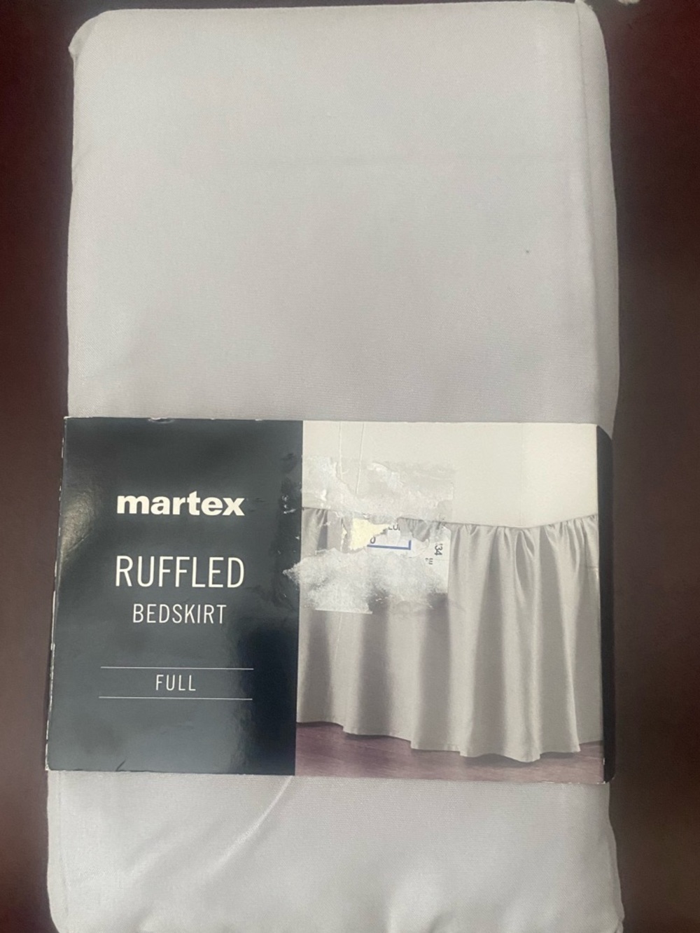 New with Tag Martex Gray Full Bedskirt
